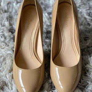 Cole Haan Nude Patent leather heels